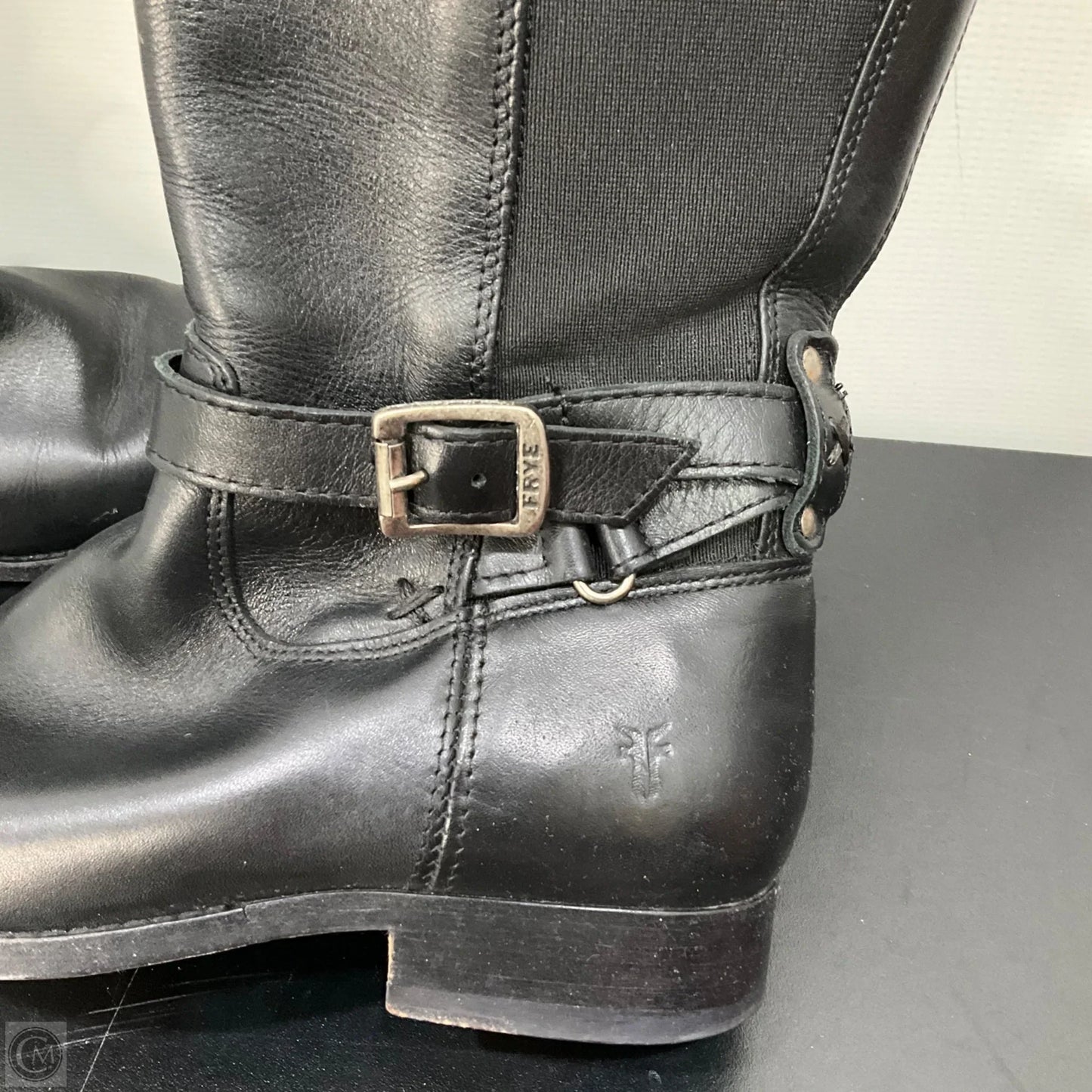 Boots Designer By Frye In Black, Size: 7.5