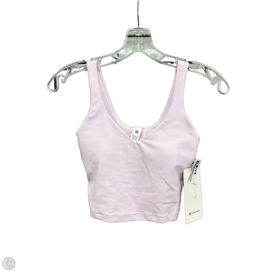 Athletic Tank Top By Lululemon In Pink, Size: 2