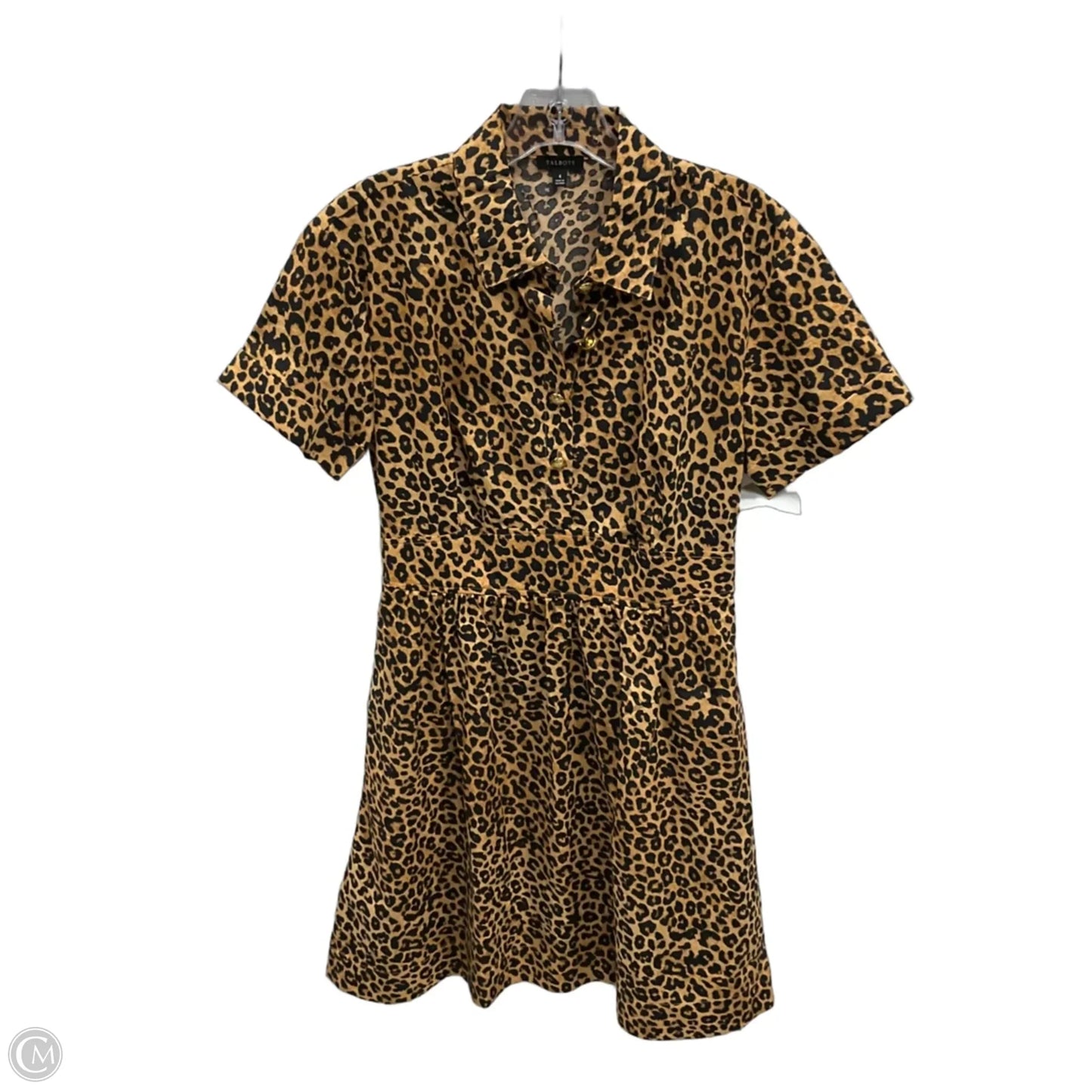 Dress Casual Midi By Talbots In Animal Print, Size: 4