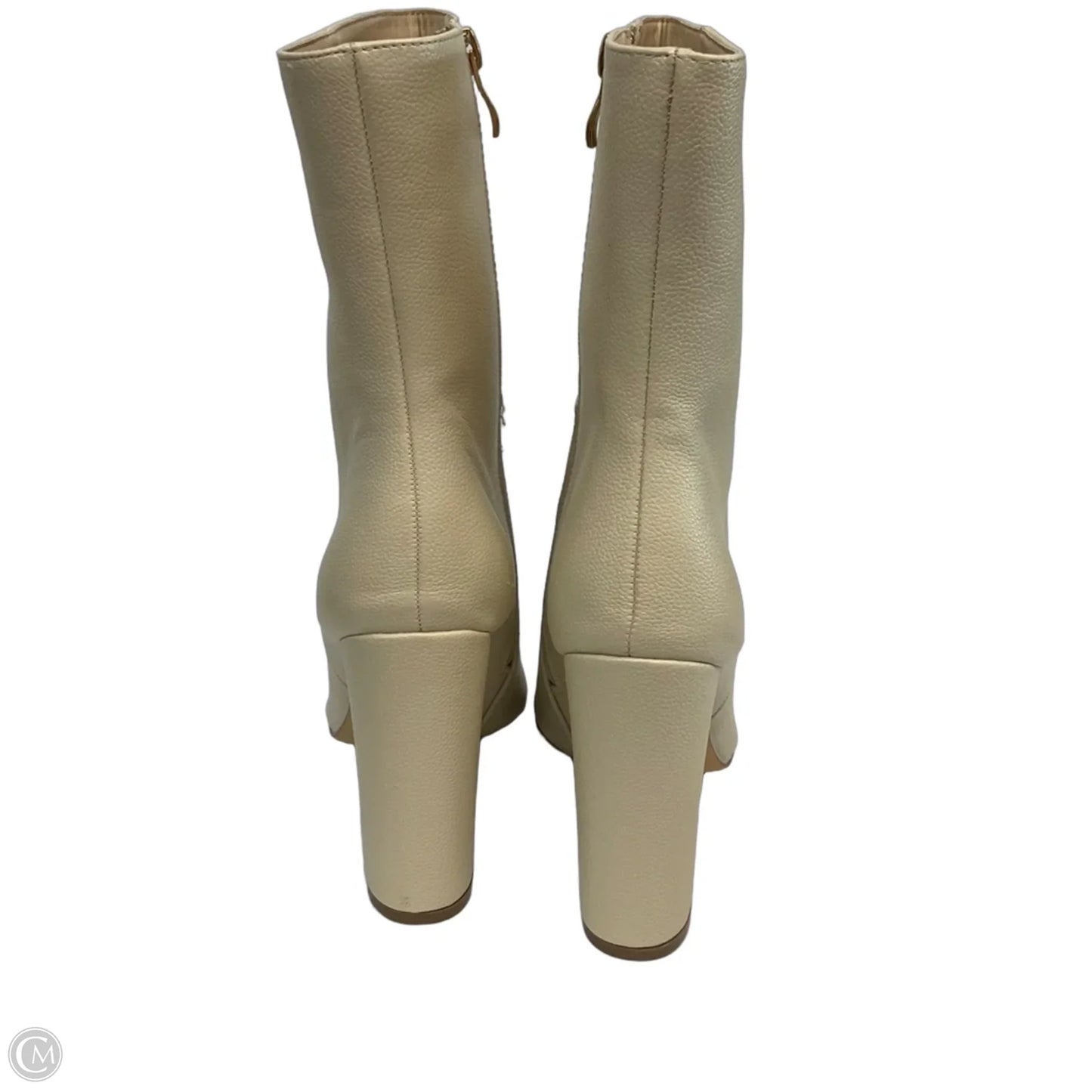 Boots Ankle Heels By Lulus In Cream, Size: 11