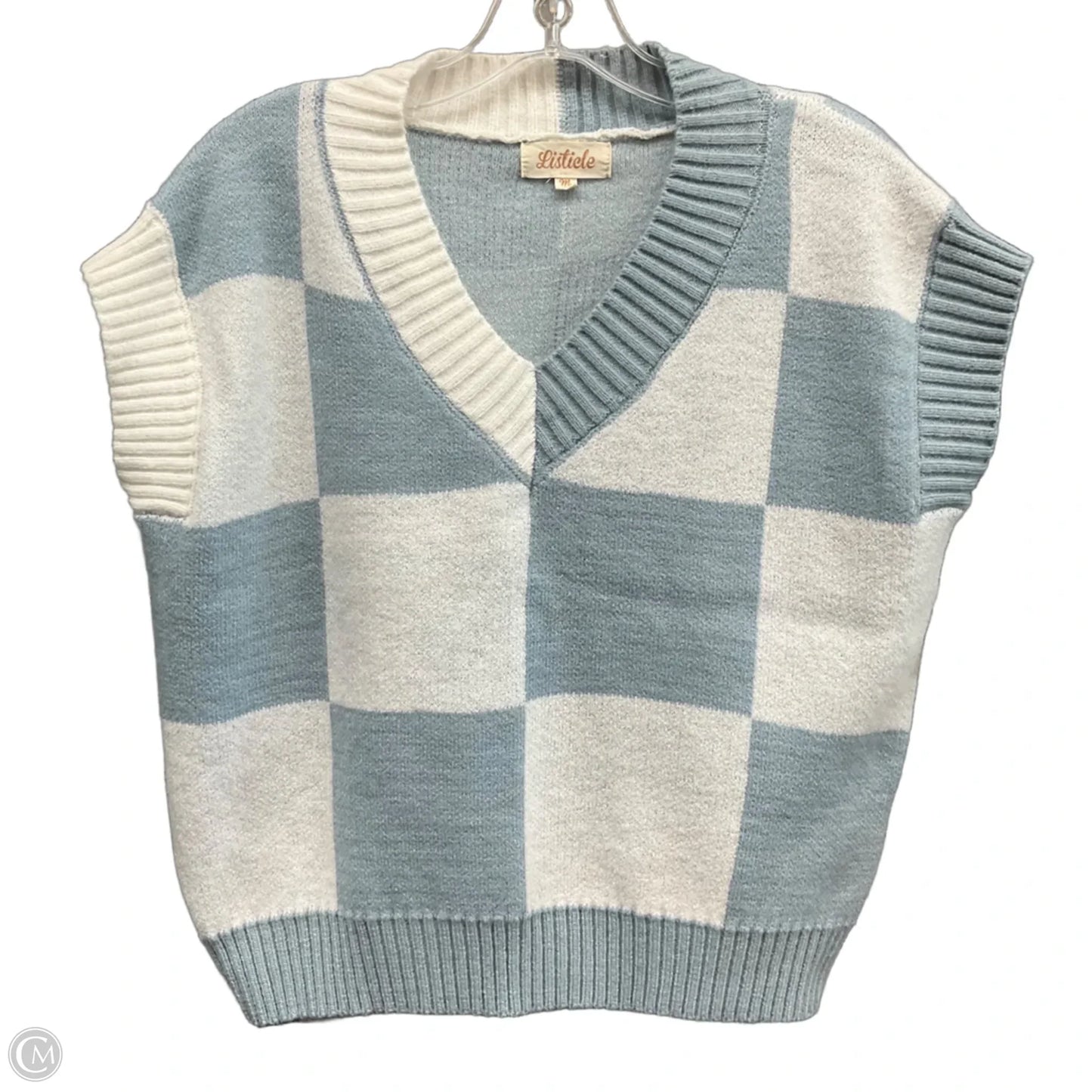 Vest Sweater By Listicle In Blue, Size: M