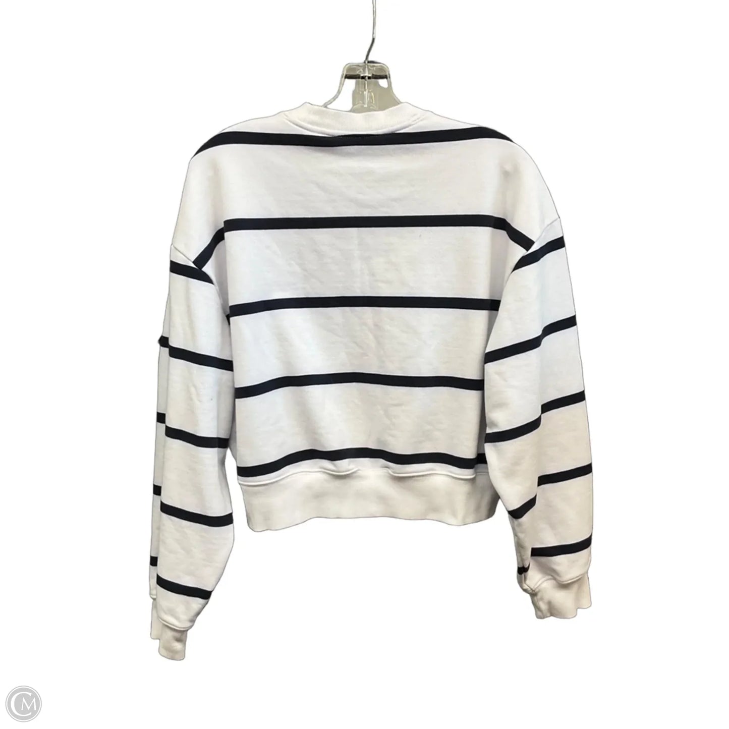 Sweatshirt Crewneck By Athleta In Striped Pattern, Size: M