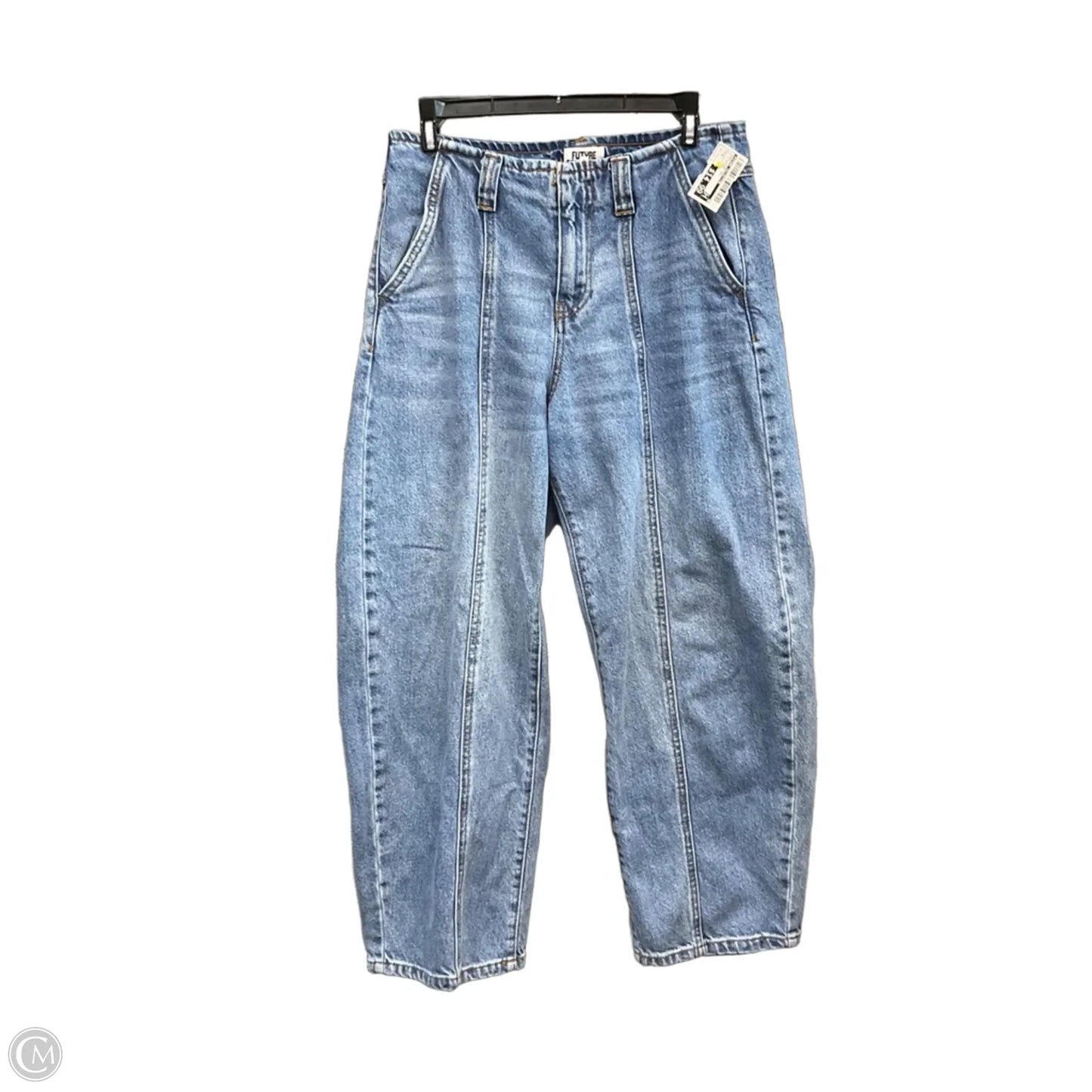 Jeans Wide Leg By Future Collective In Blue Denim, Size: 4