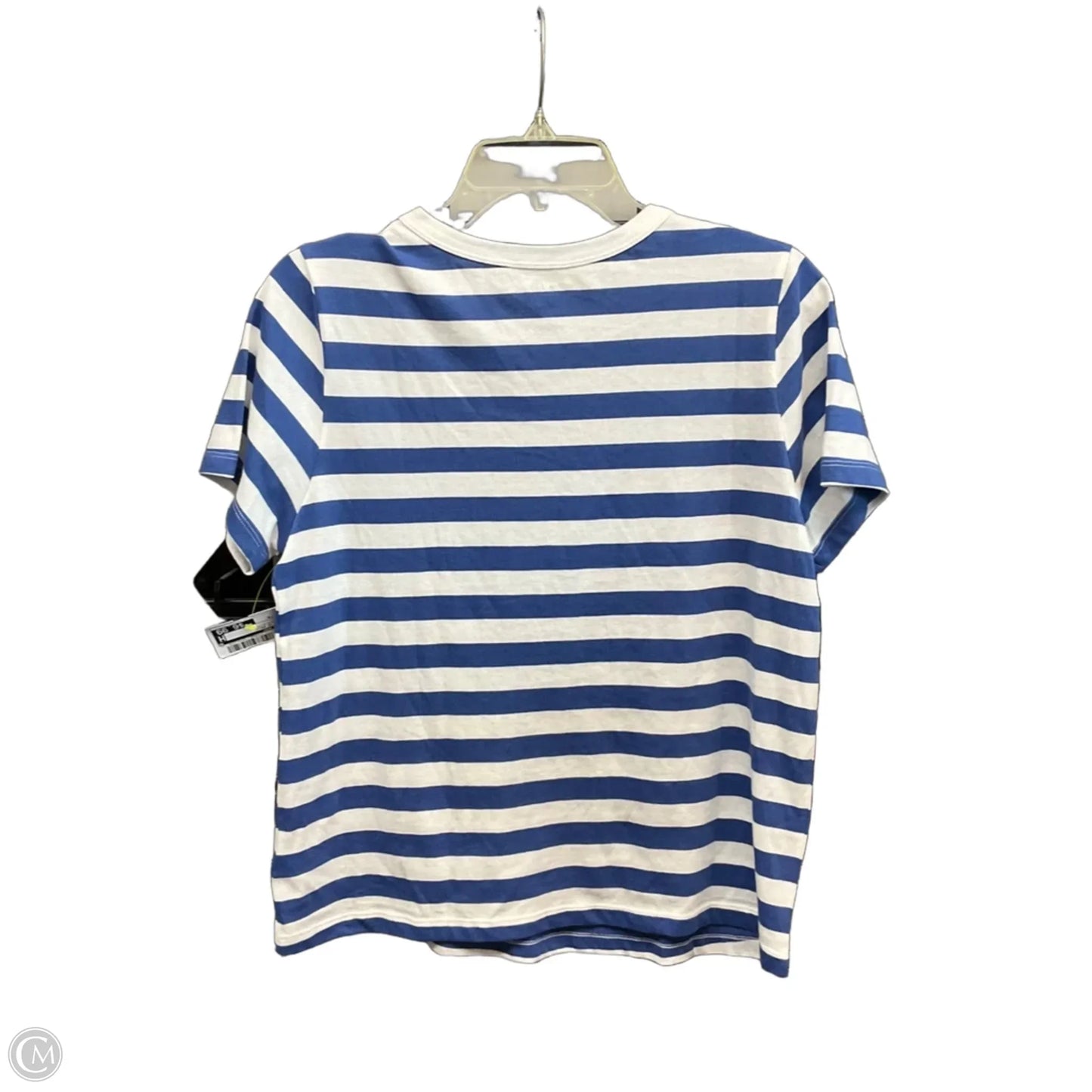 Top Short Sleeve Basic By Old Navy In Blue & White, Size: M