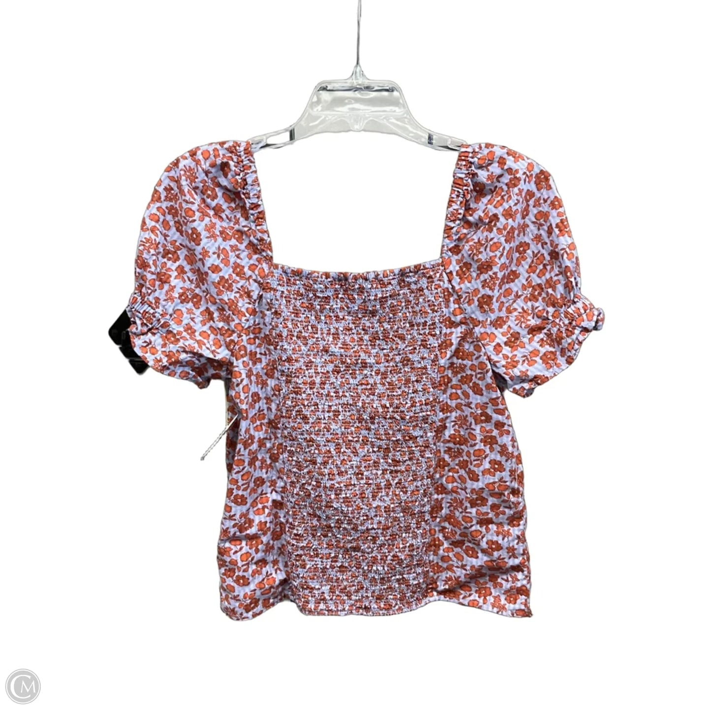 Top Short Sleeve By Madewell In Floral Print, Size: 2