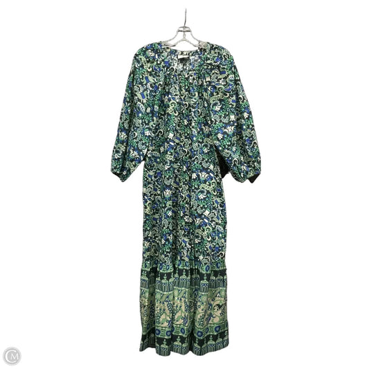 Dress Designer By Tuckernuck In Blue & Green, Size: Xl