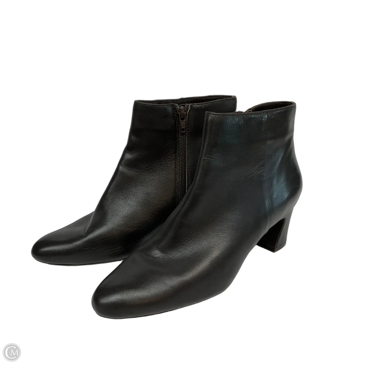 Boots Ankle Heels By Vaneli In Brown, Size: 8.5