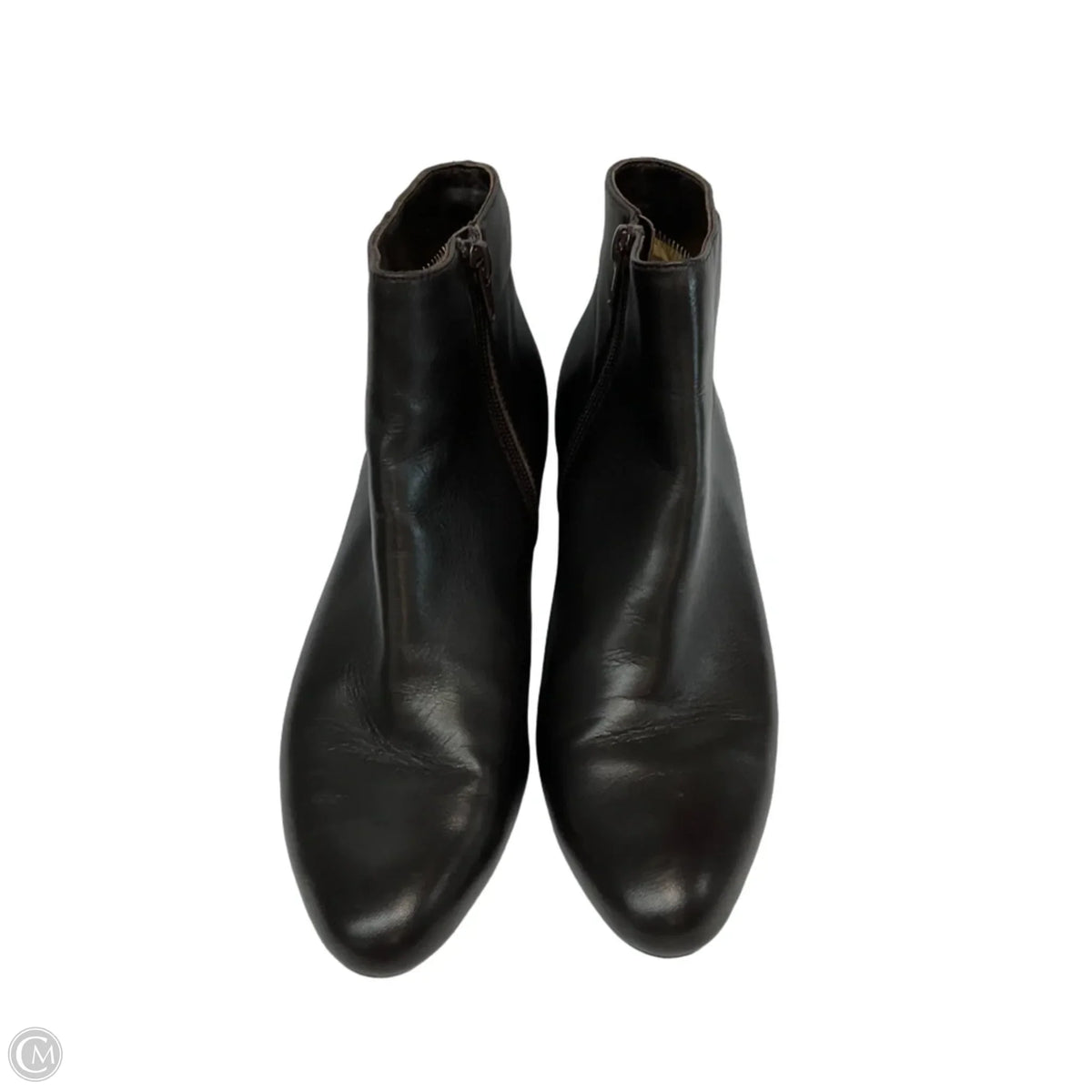 Boots Ankle Heels By Vaneli In Brown, Size: 8.5