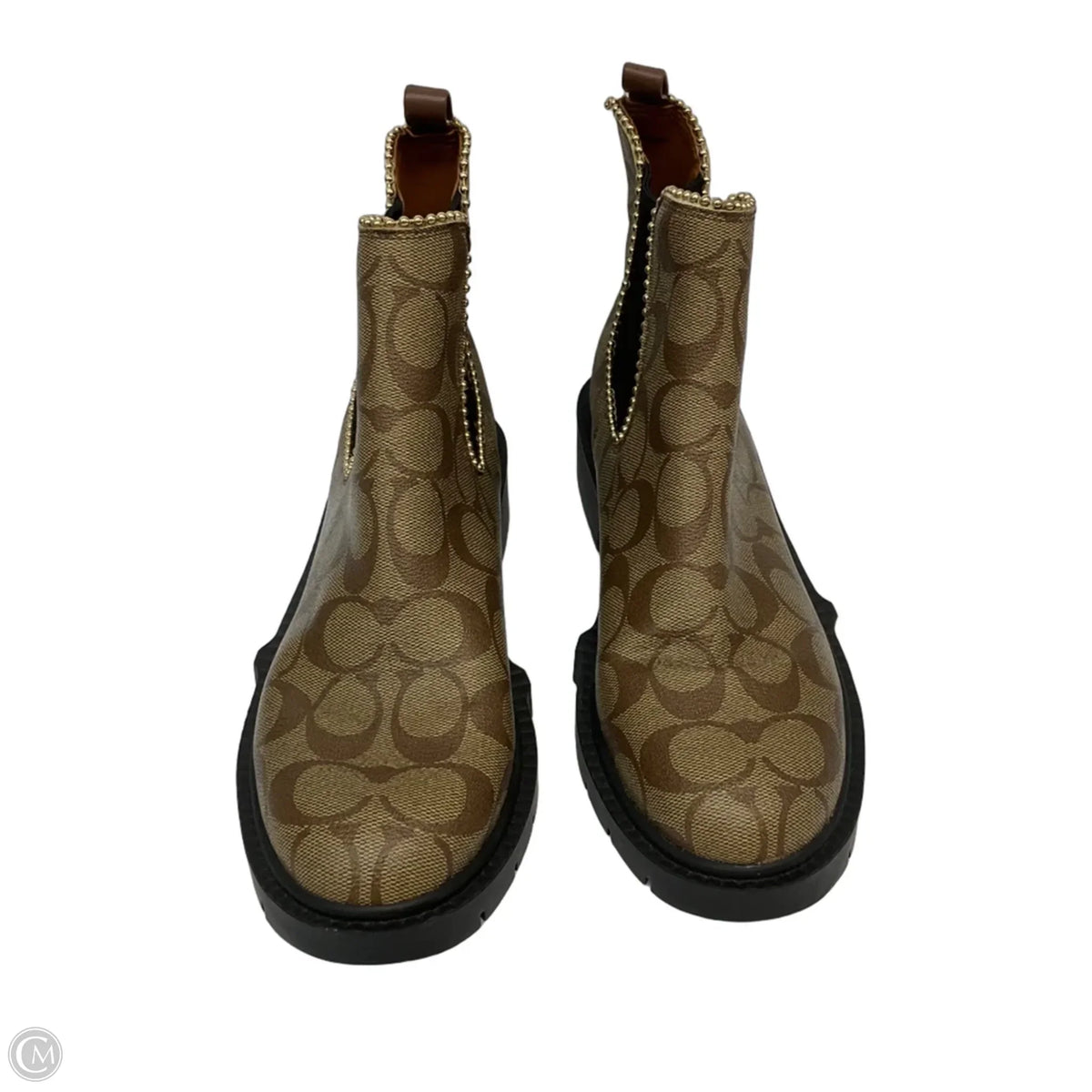 Boots Designer By Coach In Brown, Size: 6.5