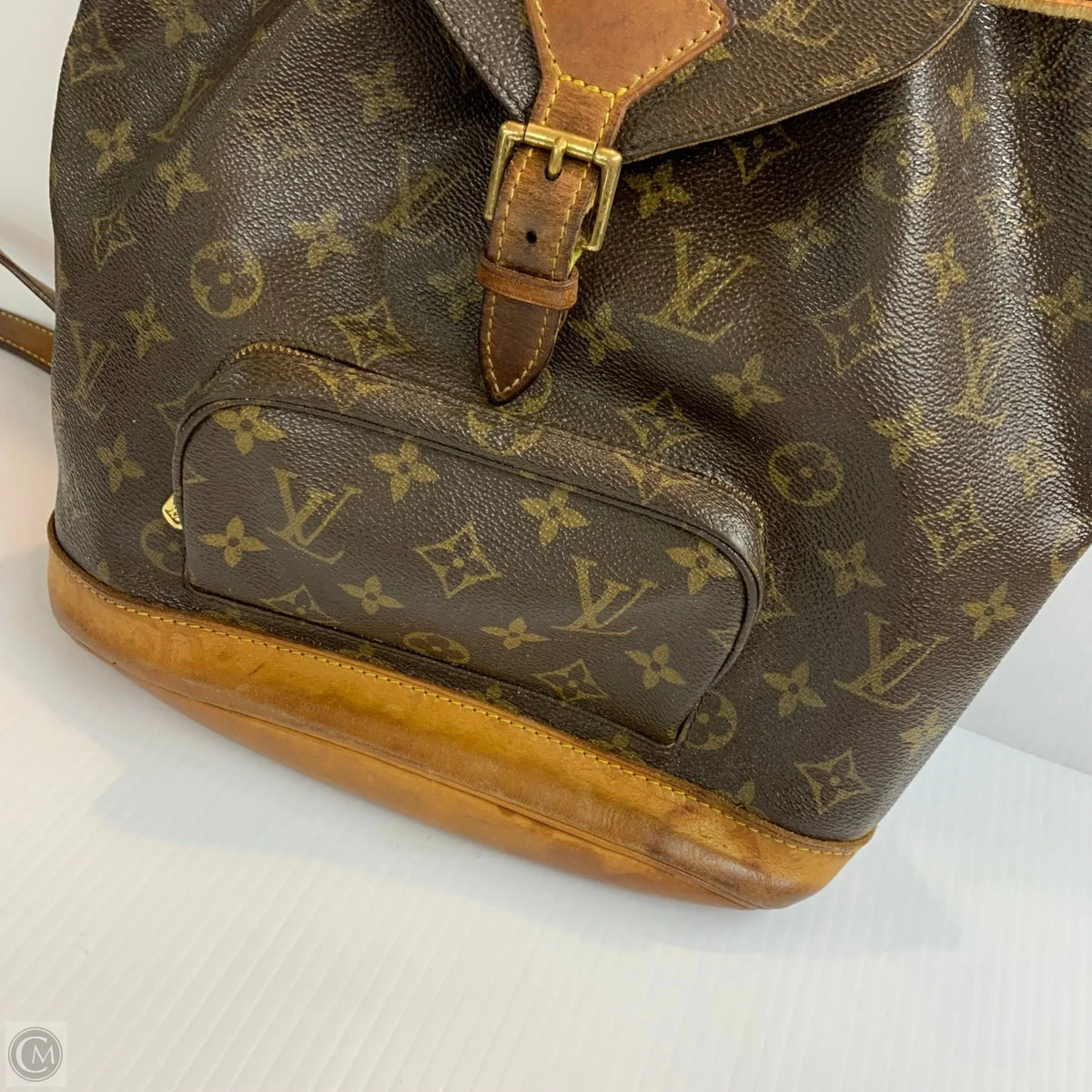 Backpack Luxury Designer By Louis Vuitton, Size: Medium