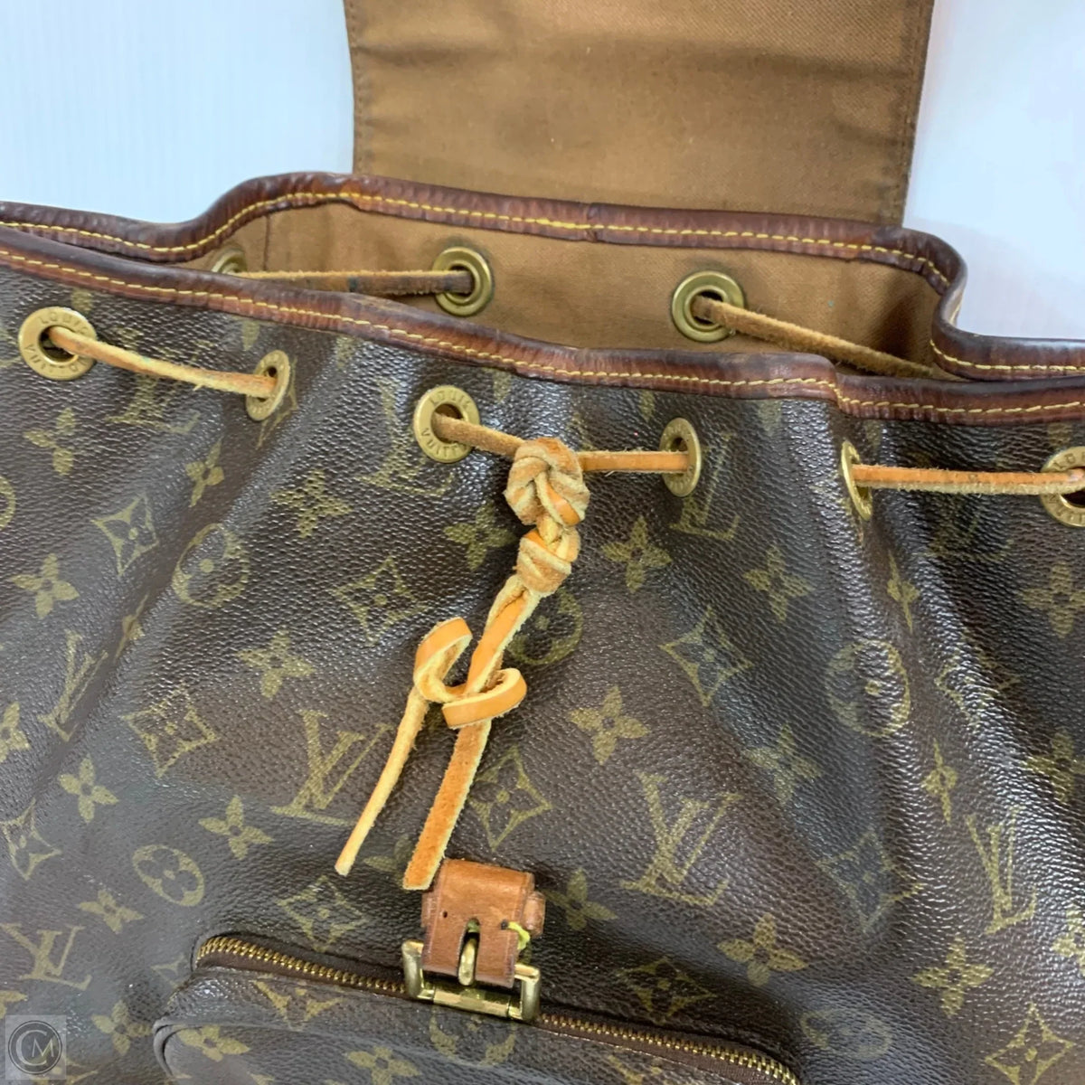 Backpack Luxury Designer By Louis Vuitton, Size: Medium