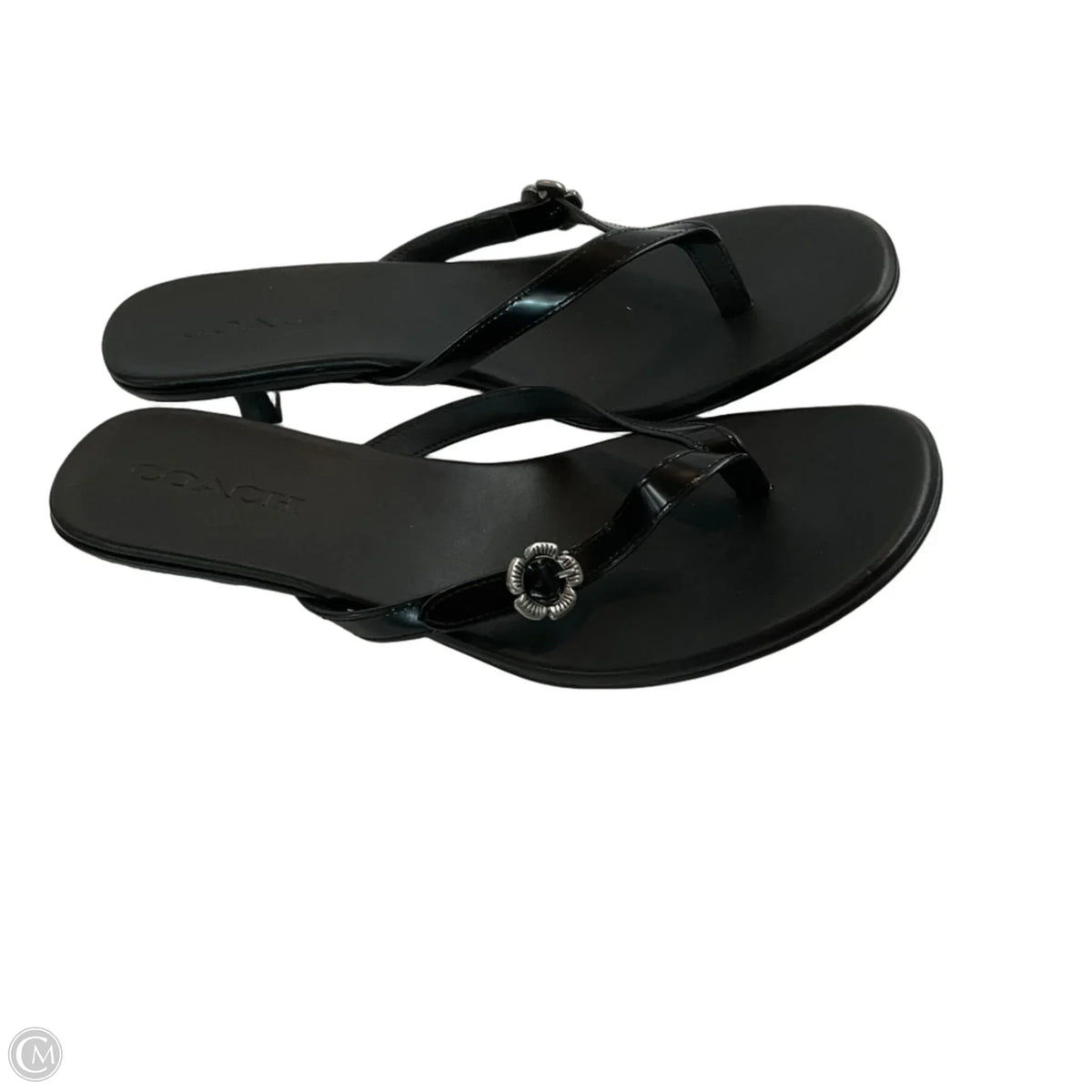 Sandals Designer By Coach In Black, Size: 9.5