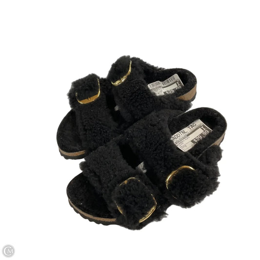 Sandals Flats By Birkenstock In Black, Size: 5
