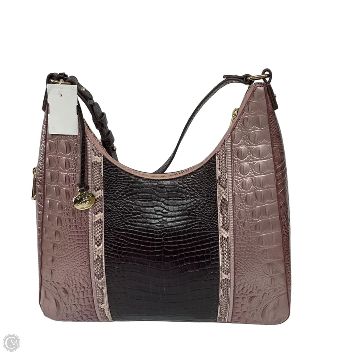 Handbag Designer By Brahmin, Size: Large
