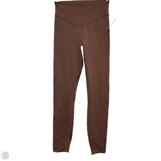 Athletic Leggings By Lululemon In Brown, Size: 4