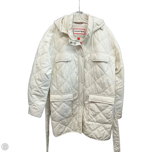 Coat Designer By Hunter In Cream, Size: Xl