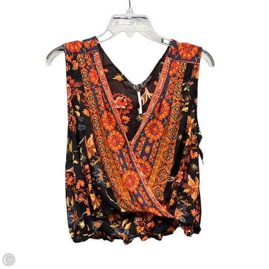 Top Sleeveless By Free People In Orange, Size: Xs