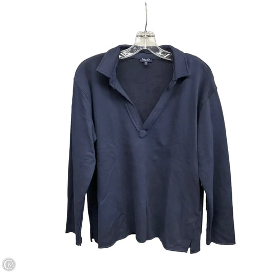 Sweatshirt Collar By Splendid In Navy, Size: M