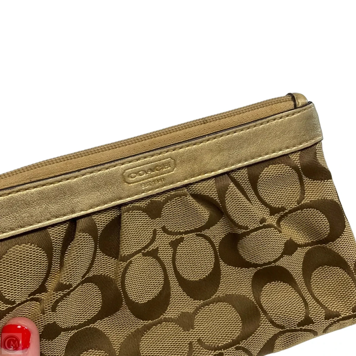 Wristlet Designer By Coach, Size: Small