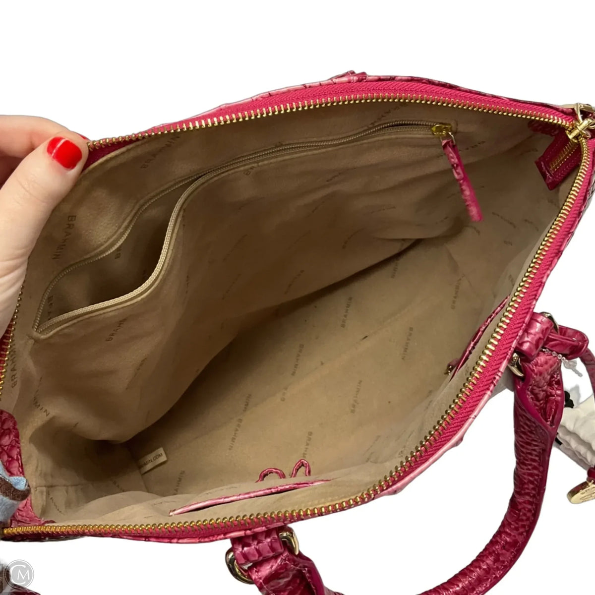 Handbag Designer By Brahmin, Size: Medium