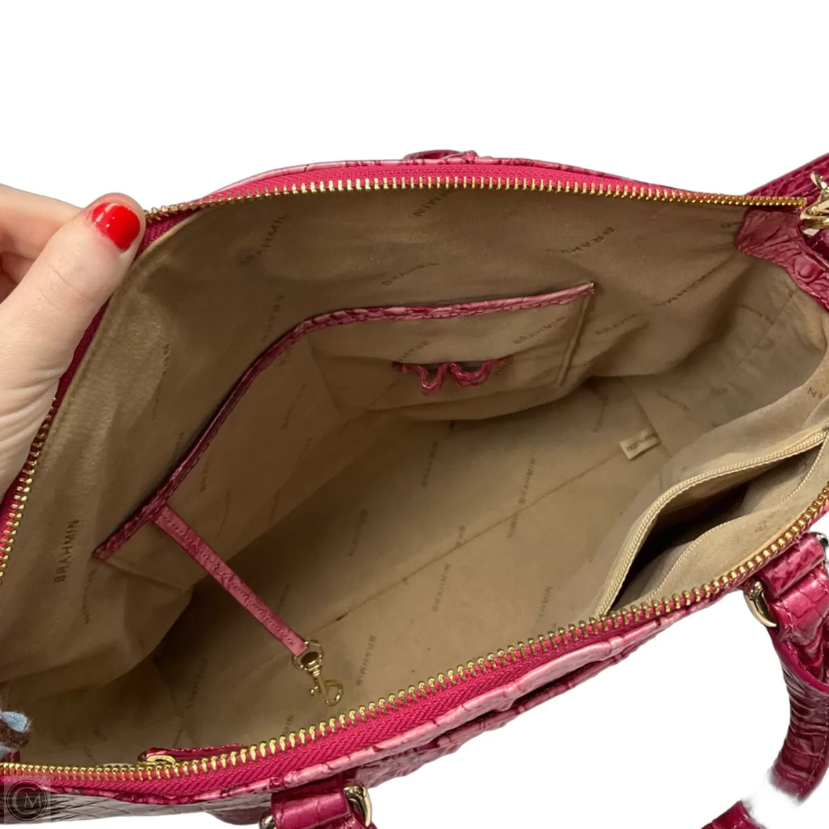 Handbag Designer By Brahmin, Size: Medium