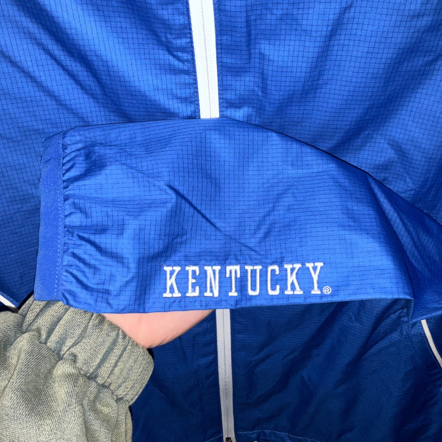 Blue Jacket Windbreaker Nike Apparel, Size M