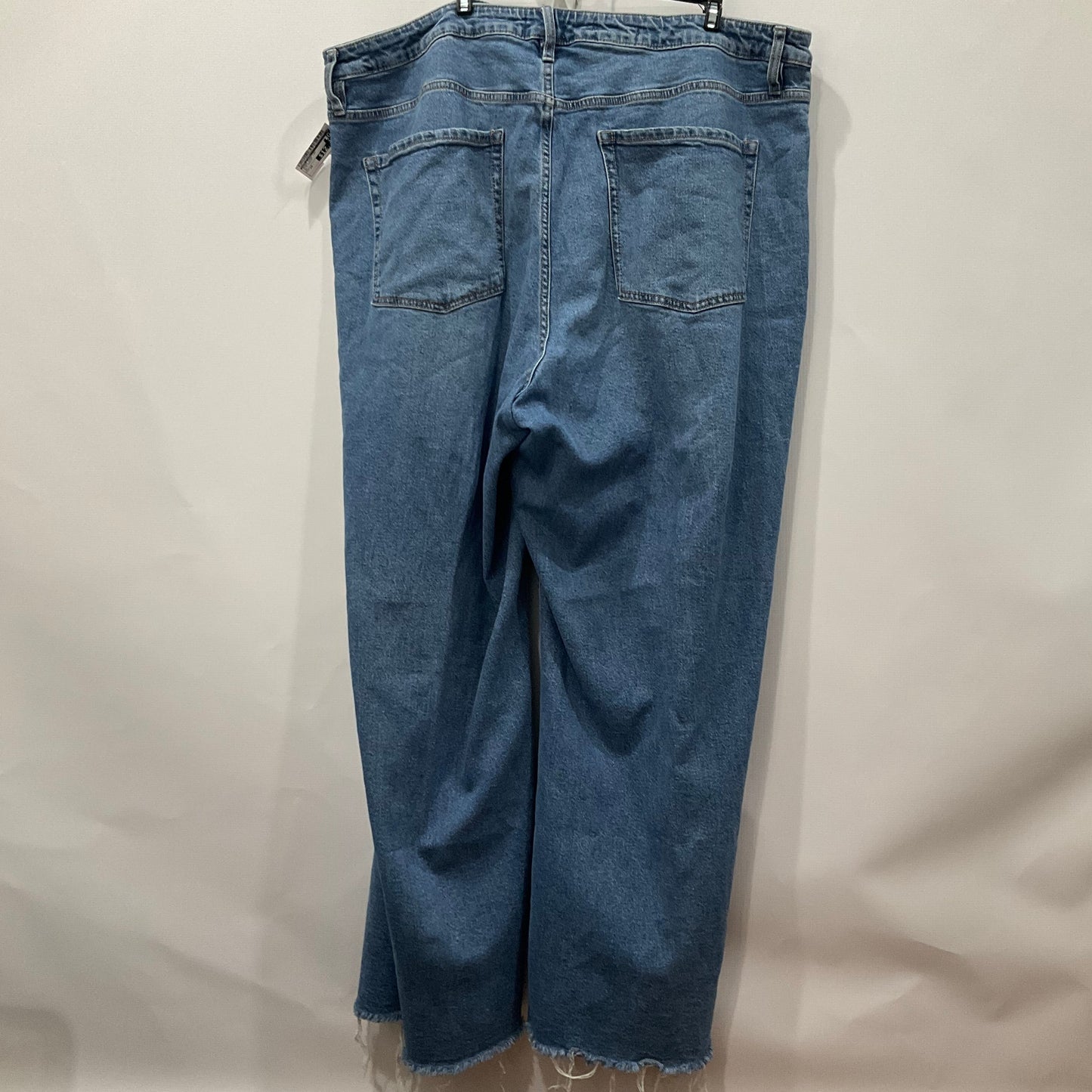 Blue Denim Jeans Wide Leg Ava & Viv, Size 24