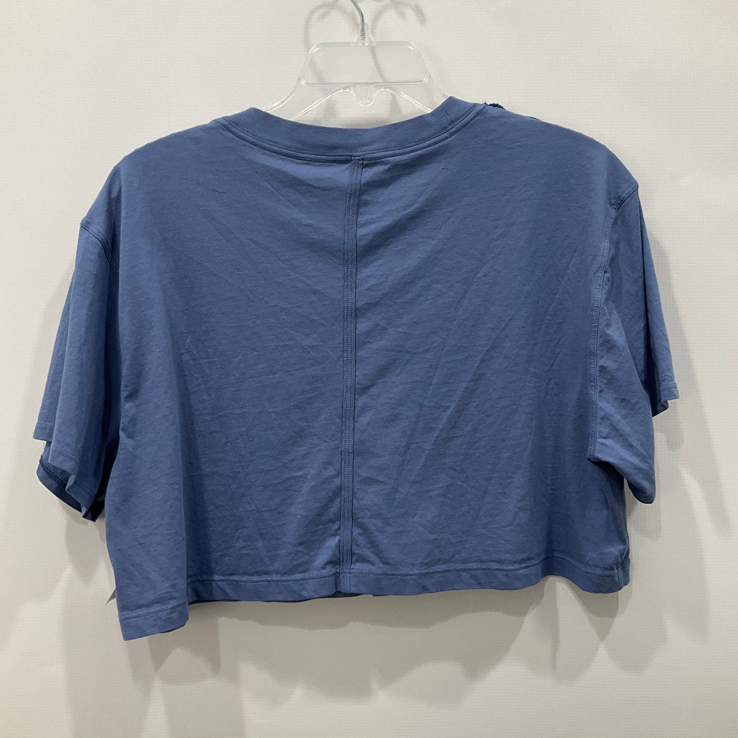 Athletic Top Short Sleeve By Lululemon In Blue, Size: 8