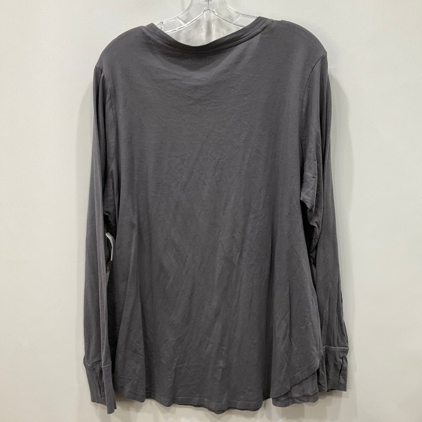 Top Long Sleeve Basic By Torrid In Grey, Size: 3x