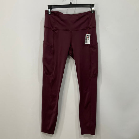 Athletic Leggings By Lululemon In Maroon, Size: 6