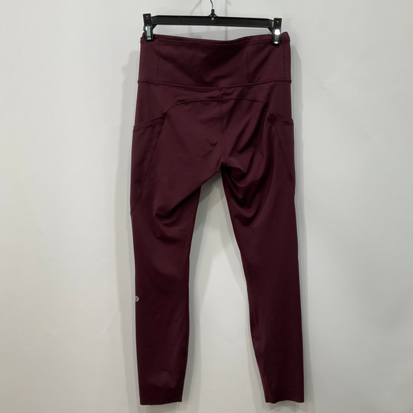 Athletic Leggings By Lululemon In Maroon, Size: 6