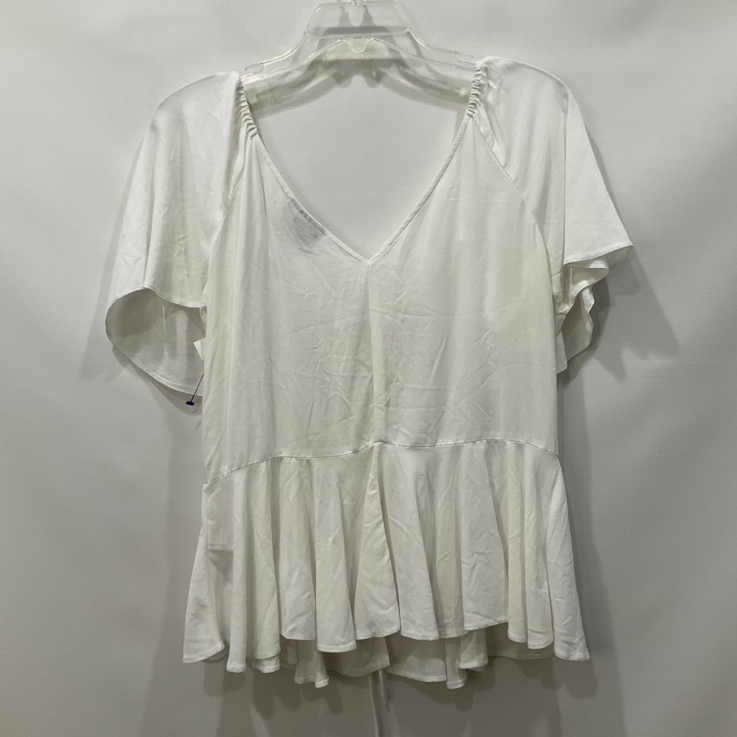 White Blouse Short Sleeve Asos, Size S