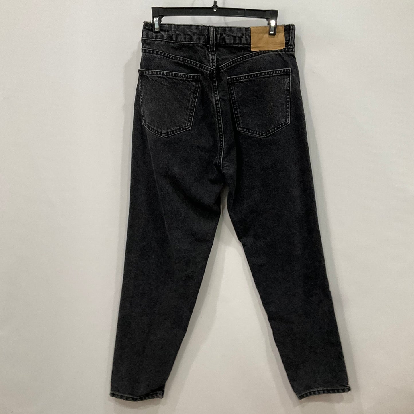 Jeans Straight By Zara In Black Denim, Size: 4