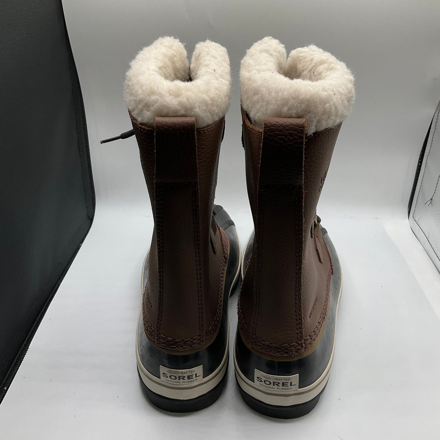 Boots Snow By Sorel In Black & Brown, Size: 10.5