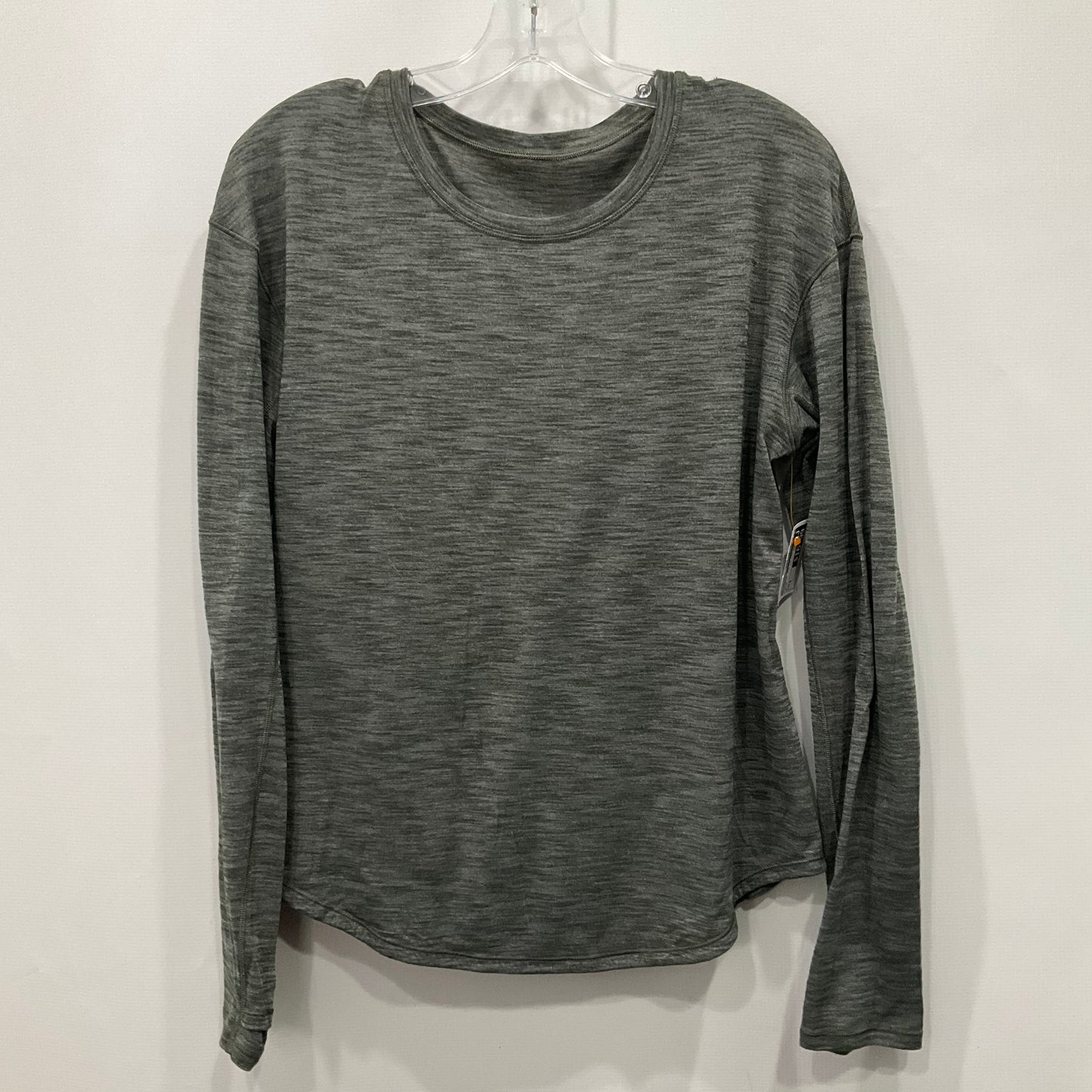 Athletic Top Long Sleeve Crewneck By Lululemon In Green, Size: 6