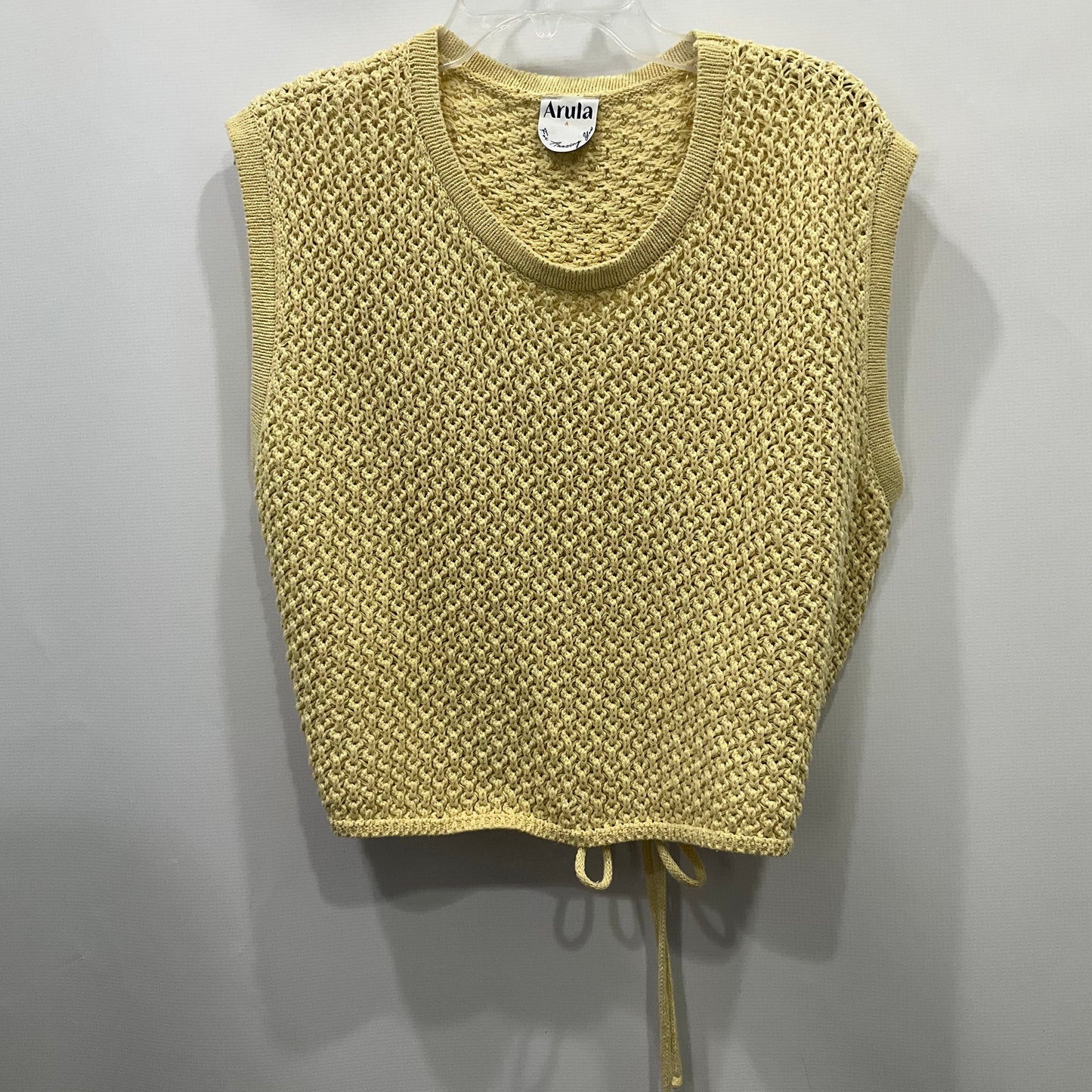 Vest Sweater By Arula In Yellow, Size: 1x