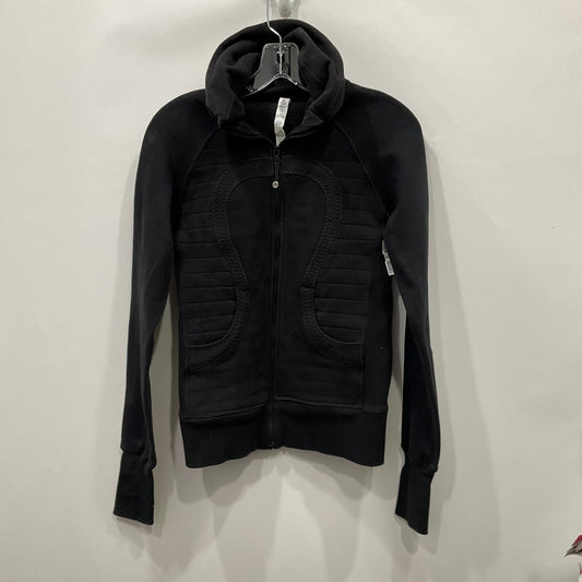 Athletic Jacket By Lululemon In Black, Size: 4