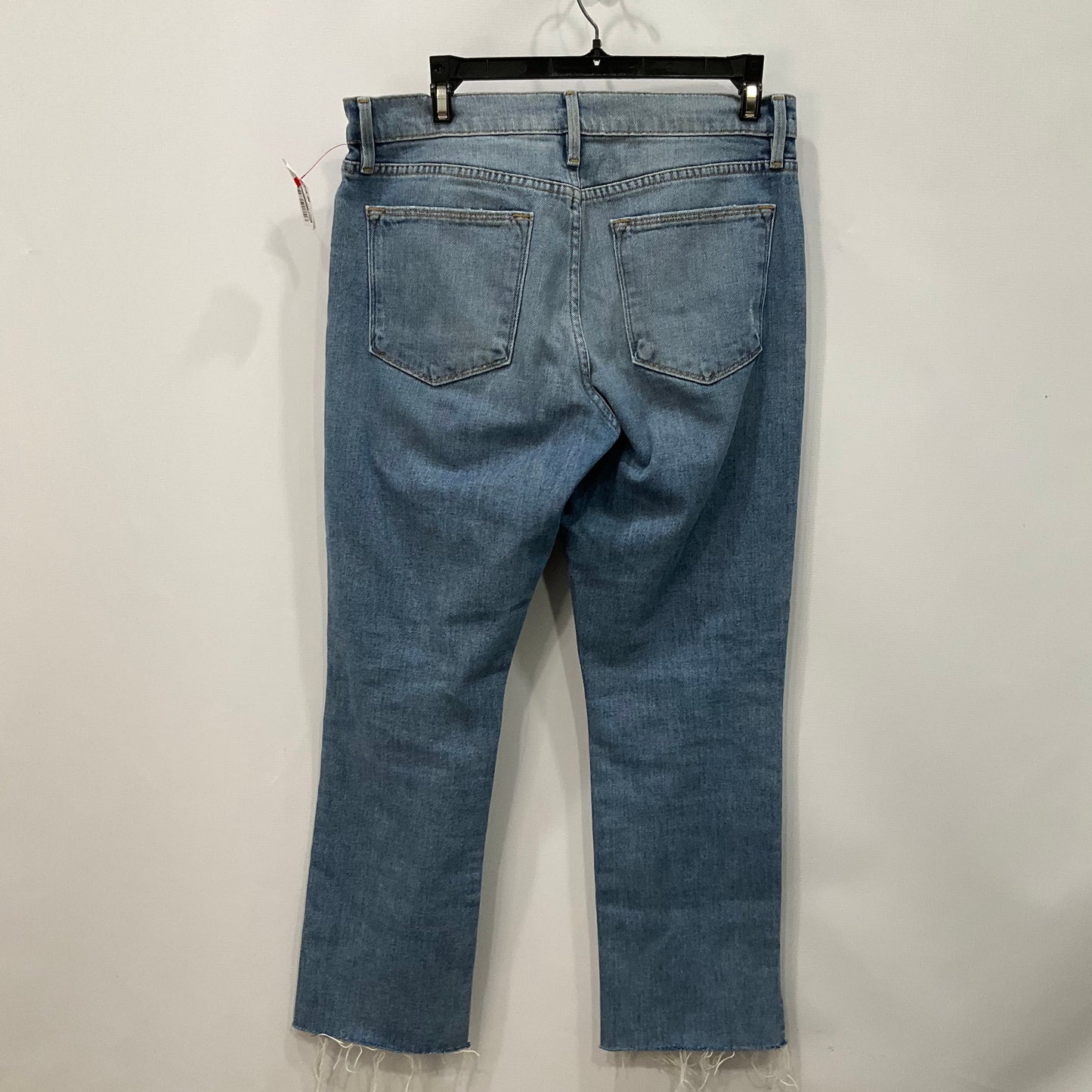 Jeans Straight By Frame In Blue Denim, Size: 8