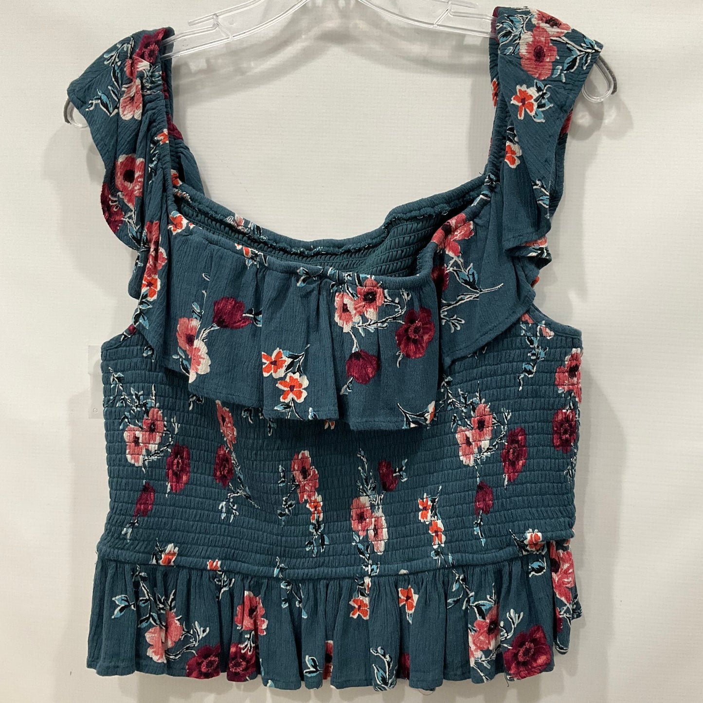 Floral Top Short Sleeve Clothes Mentor, Size Xxl