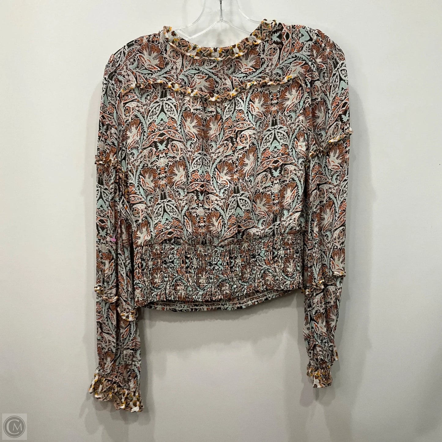 Top Long Sleeve By Anthropologie In Multi-colored, Size: Xs