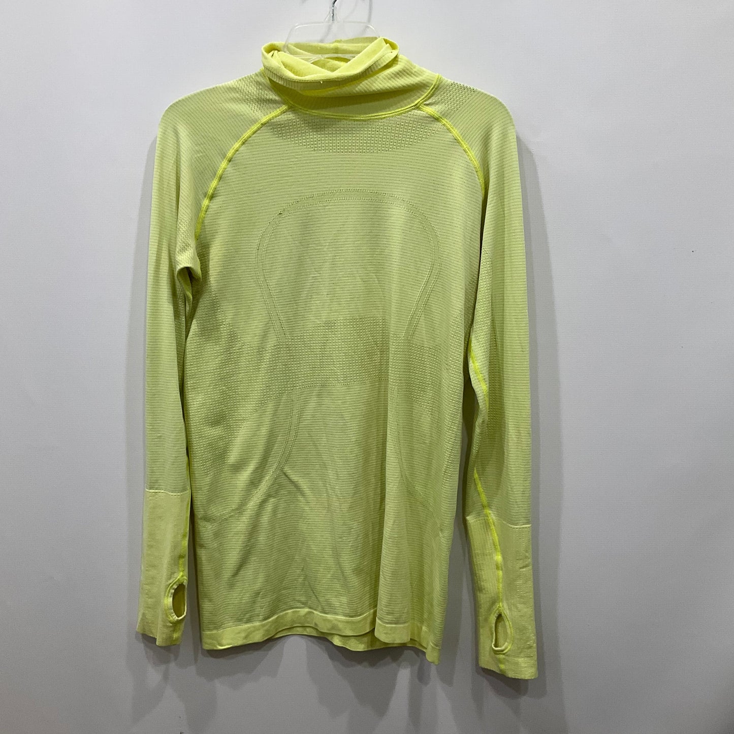 Athletic Top Long Sleeve Crewneck By Lululemon In Yellow, Size: 10