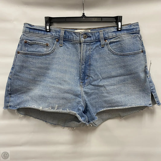 Shorts By Abercrombie And Fitch In Blue Denim, Size: 14