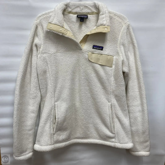 Sweatshirt Collar By Patagonia In Ivory, Size: L