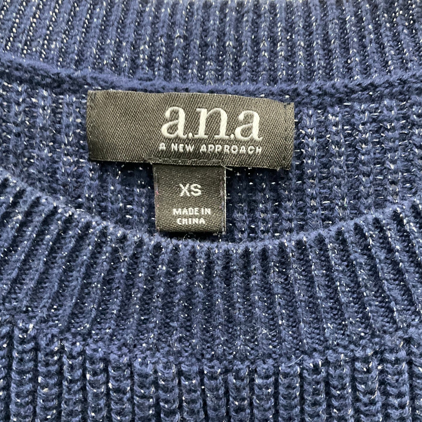 Sweater By Ana In Navy, Size: Xs