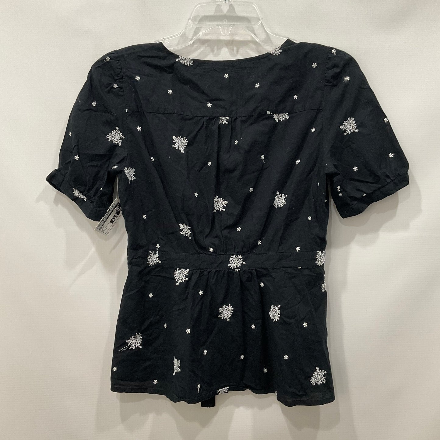 Black Top Short Sleeve Ann Taylor, Size S