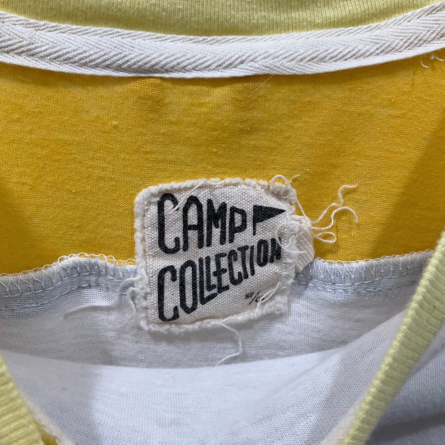 Yellow Top Short Sleeve camp collection, Size S