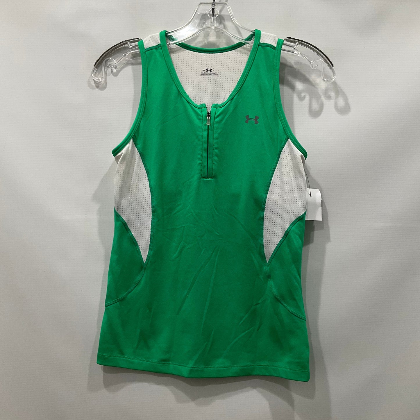 Green & White Athletic Tank Top Under Armour, Size M