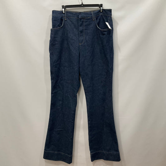 Blue Denim Jeans Flared Pilcro, Size 14