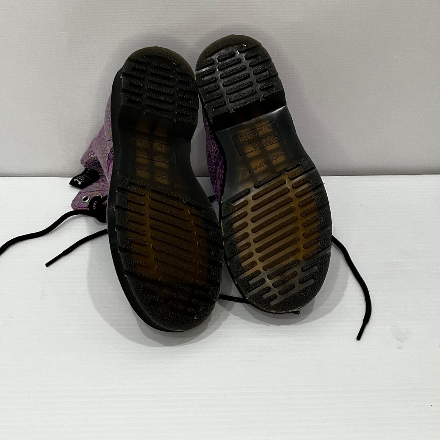 Boots Ankle Flats By Dr Martens In Purple, Size: 5