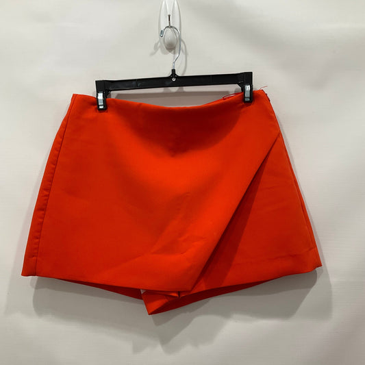 Orange Skirt Mini & Short Zara, Size M